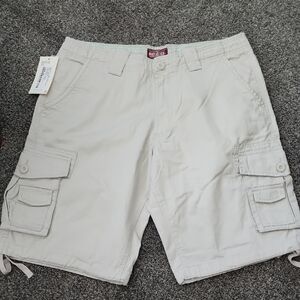 NWT Matchstick Khaki cargo Shorts Size 38 Inseam 12 Inches